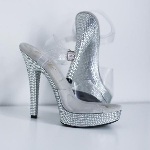 PROSTAGE Bikini Competition Posing Heels With Rhinestones