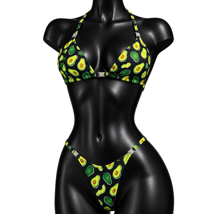 Avocado NPC Posing Bikini - Black/ Green