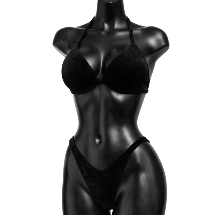 Black Velvet IFBB Bikini Fitness Posing Suit